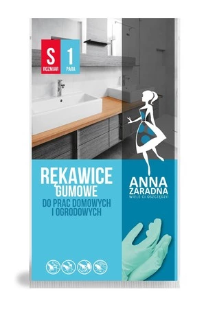 ANNA ZARADNA Rękawice gumowe rozmiar S - 1 para