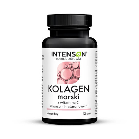 Intenson Kolagen Morski i Hialuron i Witamina C - 120 tabl.