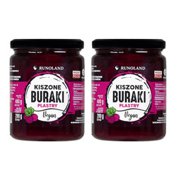 Zestaw: 2x Kiszone buraki w plastrach 480 g
