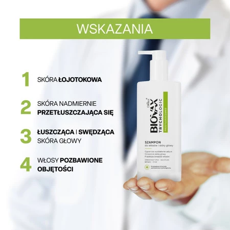 L'biotica Biovax Trychologic szampon przetłuszczanie 200 ml