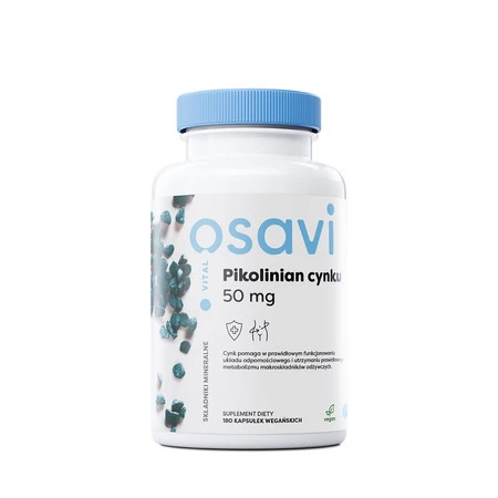 OSAVI Pikolinian cynku 50 mg 180 kaps.