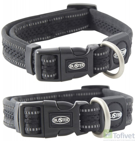 BUSTER REFLECTIVE MESH Obroża Czarna Roz.S