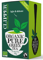 Clipper Herbata zielona fair trade BIO 20 saszetek x 2 g