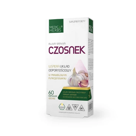 MEDICA HERBS Czosnek 620mg, 60 kaps.