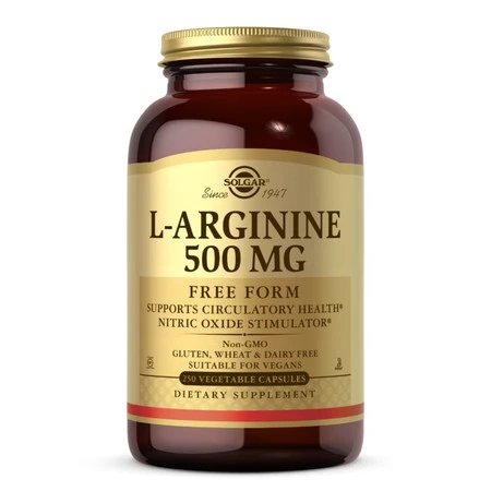 SOLGAR L-Arginine Free Form - L-arginina wolna forma 500 mg (250 kaps.)