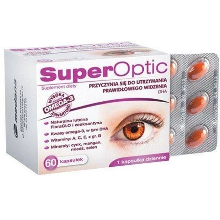 SuperOptic na wsparcie funkcji widzenia 60 kaps.