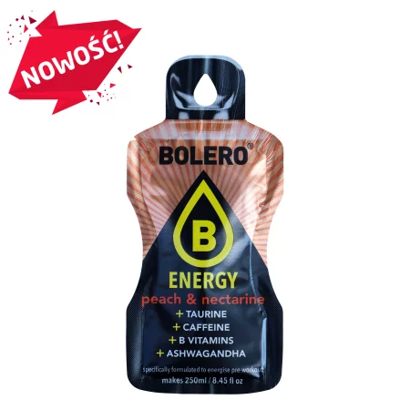 Bolero Energy Brzoskwinia i Nektarynka 7g napój w proszku  ze stewią