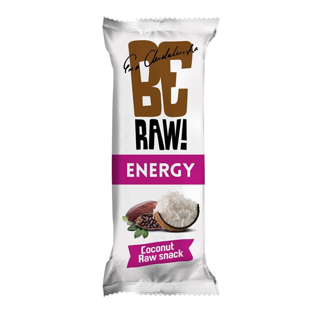BeRAW Baton owocowy Energy kokos - 40g