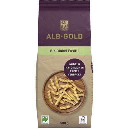 Alb-Gold − Makaron orkiszowy świderki BIO − 500 g