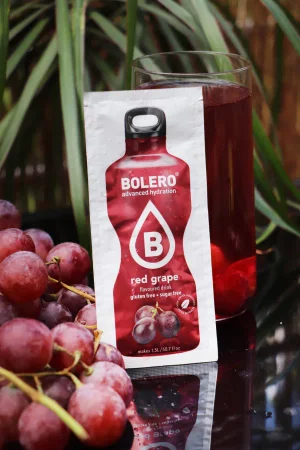 Zestaw Bolero Red Grape (Czerwone Winogrono) 12 szt. x 9 g napój w proszku bez cukru