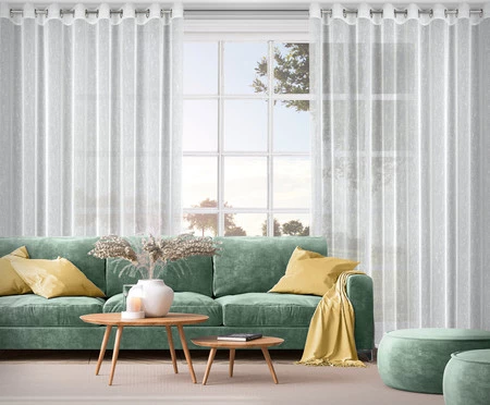 FIRANA GOTOWA KELLY 300 X 250 CM BIAŁY