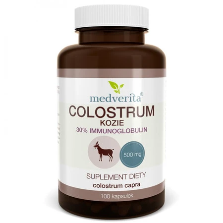 Medverita Colostrum Kozie 500 mg -100 kaps.