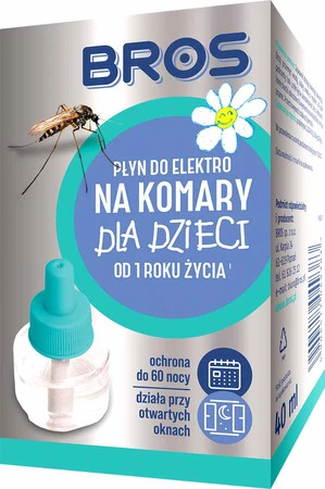 BROS - płyn do elektro na komary dla dzieci od 1 roku życia *** 60 nocy ***