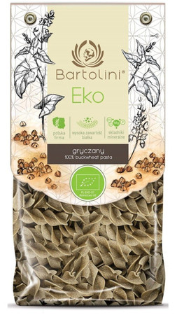 MAKARON (GRYCZANY) DUŻE ŚWIDERKI BIO 250 g - BARTOLINI