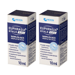 Zestaw: 2x Nexon Euphrasia Hyalo 0,4% Nawilżające Krople Do Oczu 10ml