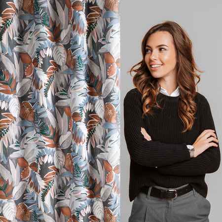ZASŁONA GOTOWA MARILA 140 X 270 CM STALOWY