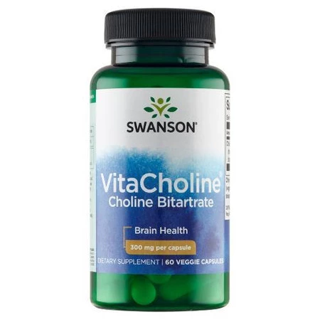 SWANSON VitaCholine 300mg, 60kaps. - Cholina