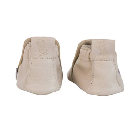Lodger Skórzane buciki dla niemowląt kremowe Stepper Birch r. 19