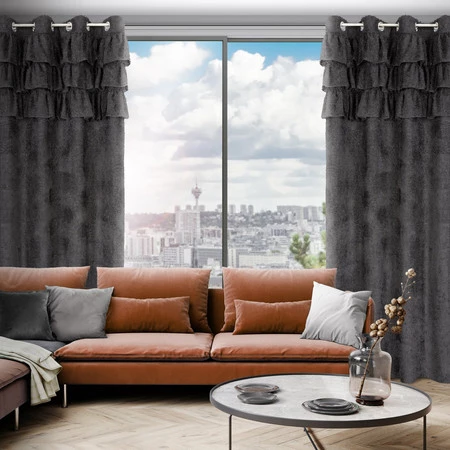 ZASŁONA GOTOWA AGIS 2 140 X 250 CM CZARNY