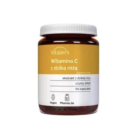 Vitaler's Witamina C z dziką różą 60 kaps.