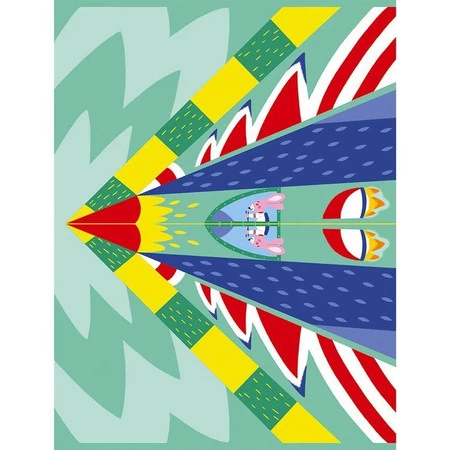 Janod Zestaw kreatywny Papierowe samoloty z wyrzutnią 6+