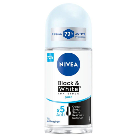 Black&White Invisible Pure antyperspirant w kulce 50ml