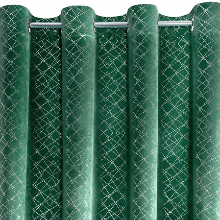 ZASŁONA GOTOWA D91 MOLY 140 X 250 CM ZIELONY