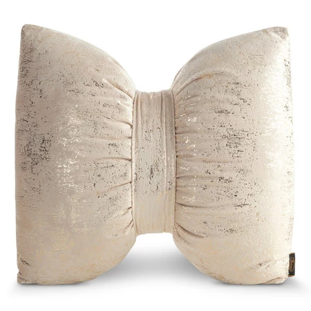 Welwetowa poduszka SI/CHP/KOKARDA1 45X55 beżowa