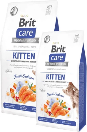 BRIT CARE Cat GF KITTEN Strong Immunity Łosoś 7kg