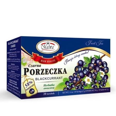 Herbata czarna porzeczka 20*2g fix MALWA