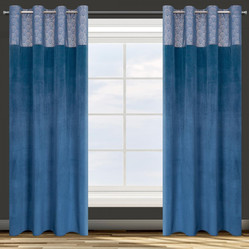 ZASŁONA GOTOWA D91 AGNES 140 X 250 CM GRANATOWY