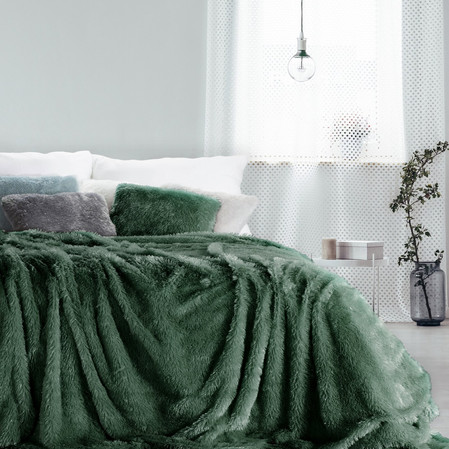 KOC D91 TIFFANY 150 X 200 CM CIEMNOZIELONY