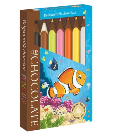 Severka Belgijskie czekoladowe kredki Ryby 100 g