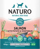 NATURO Adult Dog GF Łosoś Ziemniaki Warzywa tacka 400g