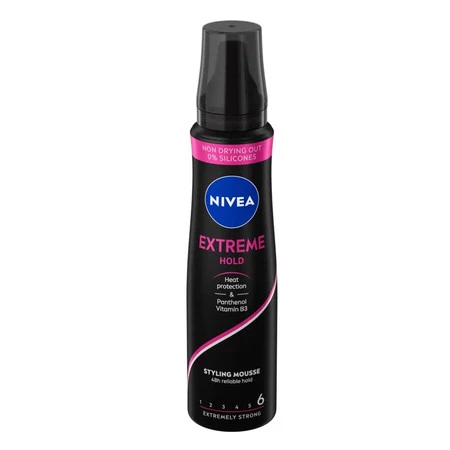 NIVEA Styling Pianka do włosów Extreme Hold - ekstremalnie mocna (poziom 6) 250ml