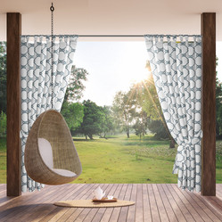 Zasłona gotowa Garden 16 na Szelkach 155 x 220 cm, Biały