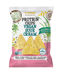 POPCROP CHRUPKI PIRAMIDKI Z NIEBIESKIEJ KUKURYDZY, RYŻU BRĄZOWEGO Z SOLĄ HIMALAJSKĄ BEZGLUTENOWE BIO 80 g