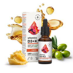 Aura herbals - Witamina D3 + K2 forte w kroplach 30 ml
