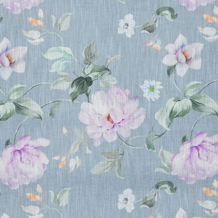 ZASŁONA GOTOWA FLORA 140 X 250 CM POPIELATY