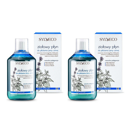 Zestaw: 2x Sylveco - Ziołowy płyn do płukania jamy ustnej - 500ml