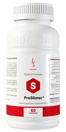 DuoLife Medical Formula ProSlimer wspiera proces odchudzania oraz redukcję tkanki tłuszczowej 60 kaps.