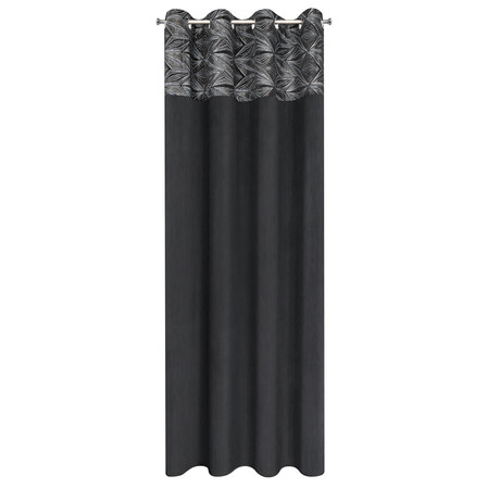 ZASŁONA GOTOWA ARIANA 140 X 250 CM CZARNY