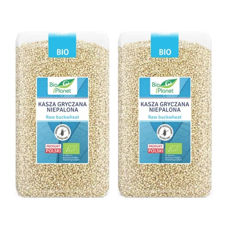 Zestaw 2x Bio Planet − Kasza gryczana niepalona − 1 kg
