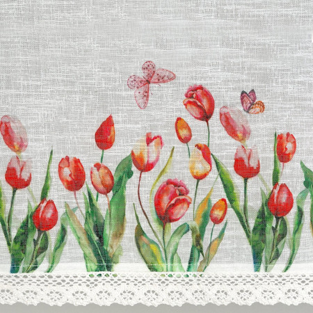 FIRANA GOTOWA STELLA NA TAŚMIE 150 X 30 CM BIAŁY