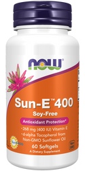 Now Foods Witamina E Sun-E™ 400  60 kaps.