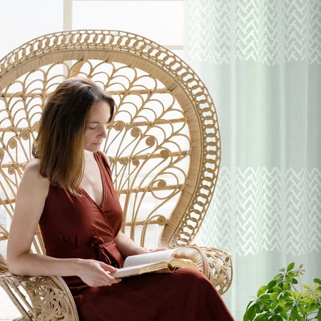 ZASŁONA GOTOWA ESTERI 140 X 250 CM MIĘTOWY