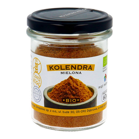 PIĘĆ PRZEMIAN Kolendra mielona bezglutenowa BIO 60g