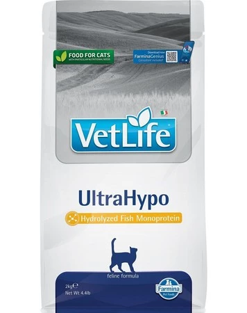 Farmina Vet Life Cat UltraHypo Sucha Karma dla Kota na zdrową skórę 2Kg