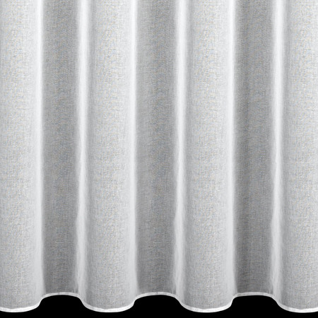 Firana rozm.: 140 x 250 cm, biała ze złotymi gwiazdkami kółka