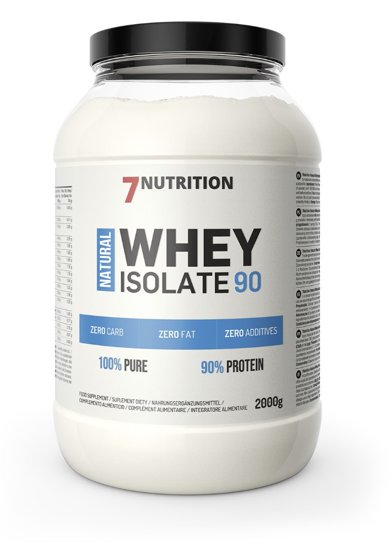 7NUTRITION NATURAL WPI 90 odżywka białkowa izolat 2000g smak Naturalny - Nabea.pl